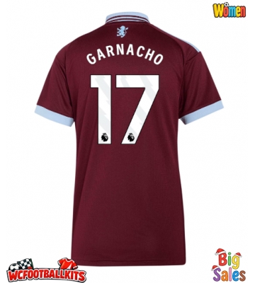 Aston Villa Alejandro Garnacho #17 Replica Home Stadium Shirt for Women 2026-27 Short Sleeve